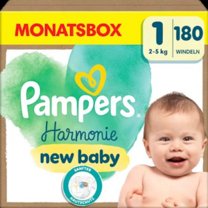 Windeln Harmonie Gr.1 new baby (2-5 kg), Monatsbox, 180 St