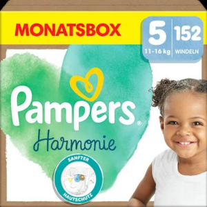 Windeln Harmonie Gr.5 Junior (11-16 kg), Monatsbox, 152 St