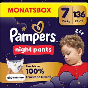 Baby Pants night Gr. 7 (15+ kg) Monatsbox, 136 St