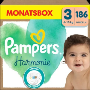 Windeln Harmonie Gr.3 Midi (6-10 kg), Monatsbox, 186 St