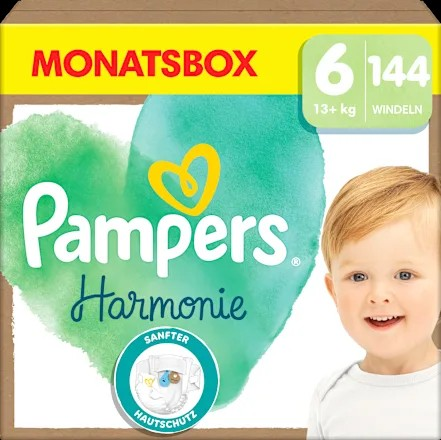 Windeln Harmonie Gr.6 Junior (13+ kg), Monatsbox, 144 St
