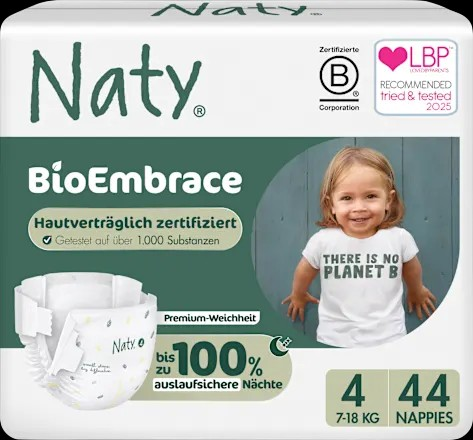 Windeln BioEmbrace Gr. 4 (7-18 kg), 26 St