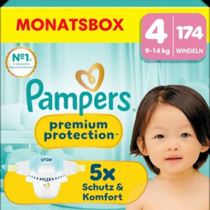 Windeln Gr. 4 Maxi (9-14 kg) Monatsbox, 174 St
