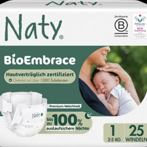 Windeln BioEmbrace Gr. 1 (2-5 kg), 25 St