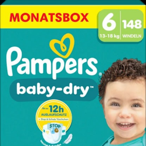Windeln Gr. 6 Extra Large (13-18 kg) Monatsbox, 148 St