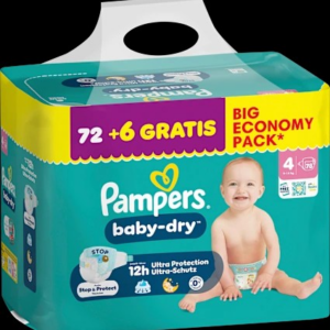 Windeln baby-dry Gr. 4 (9-14 kg) Big Economy Pack, 78 St