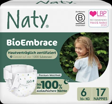 Windeln BioEmbrace Gr. 6 (16+ kg), 17 St