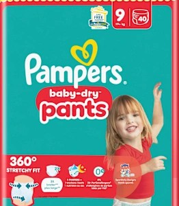 Baby Pants Gr. 9 XL (19+ kg) Big Pack, 40 St