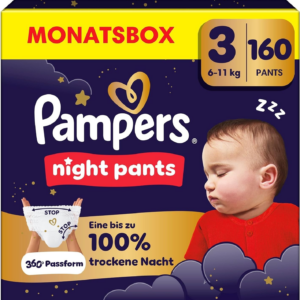 Baby Pants Night Gr. 3 (9-15 kg) Monatsbox, 160 St