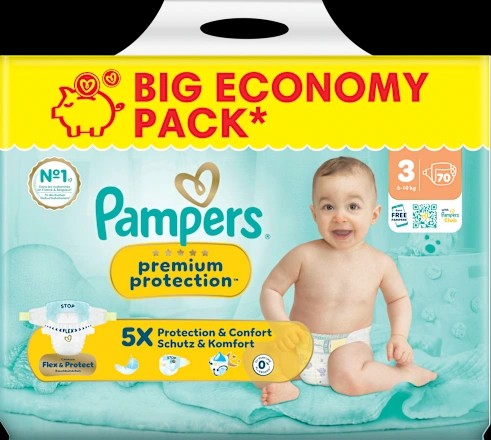 Windeln Gr. 3 (6-10 kg) Big Pack, 70 St