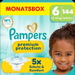 Windeln Gr. 6 Extra Large (13+ kg) Monatsbox, 144 St