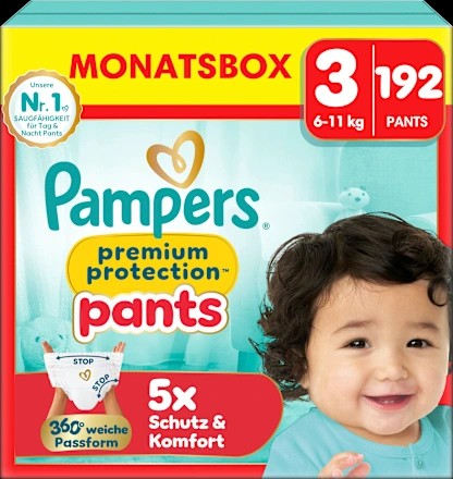 Baby Pants Gr. 3 (6-11 kg) Monatsbox, 192 St