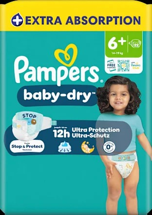 Windeln Gr. 6+ XL (14-19 kg), 22 St