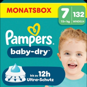Windeln Gr. 7 Extra Large (15+ kg) Monatsbox, 132 St