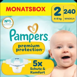 Windeln New Baby Gr. 2 Mini (4-8 kg) Monatsbox, 240 St