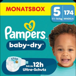 Windeln Gr. 5 Junior (11-16 kg) Monatsbox, 174 St
