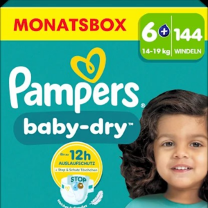 Windeln Gr. 6+ Extra Large (14-19 kg) Monatsbox, 144 St
