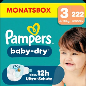 Windeln Gr. 3 Midi (6-10 kg) Monatsbox, 222 St