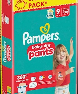 Baby Pants Gr. 9 XL (19+ kg) Big Pack, 40 St