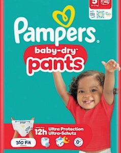 Baby Pants baby-dry Gr. 5 (11-17 kg) Big Economy Pack, 62 St