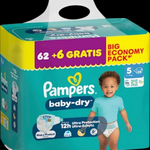 Windeln baby-dry Gr. 5 (11-16 kg) Big Economy Pack, 68 St