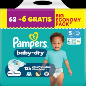 Windeln baby-dry Gr. 5 (11-16 kg) Big Economy Pack, 68 St