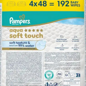 Feuchttücher aqua soft touch (4×48 St), 192 St