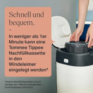 Nachfüllkassetten für Windeleimer Twist & Click und Sangenic Tec, 3 St