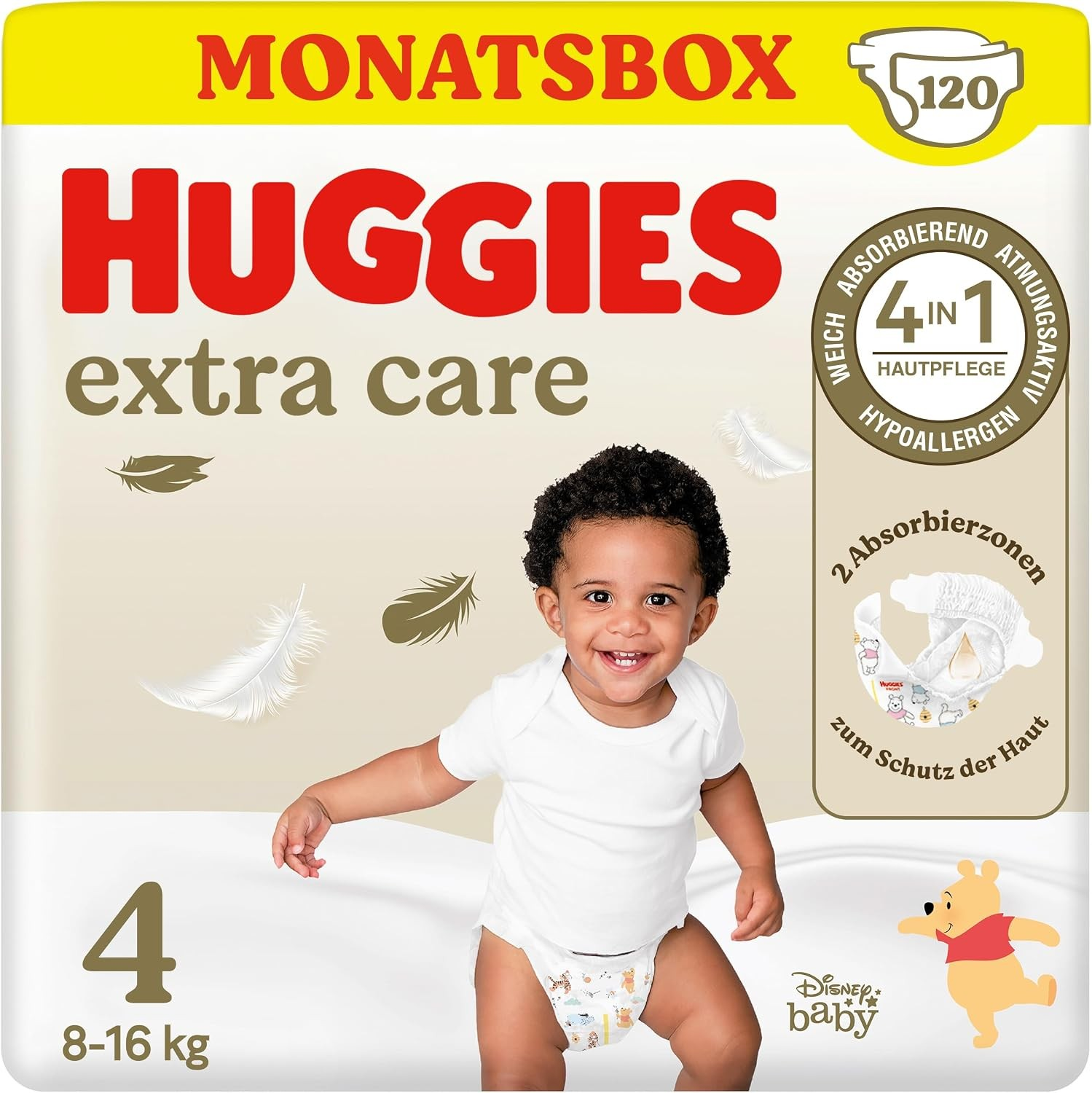 Windeln extra care Gr. 4 (8-16 kg) Disney, 120 St