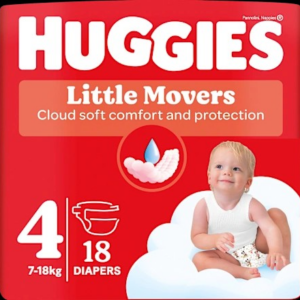 Windeln Little Movers Gr. 4 (7-18 kg), 18 St