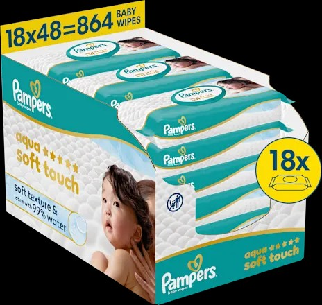 Feuchttücher aqua soft touch (18×48 St), 864 St