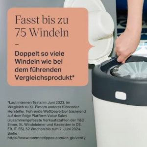 Windeleimer Twist & Click Sangenic XL, weiß, 1 St