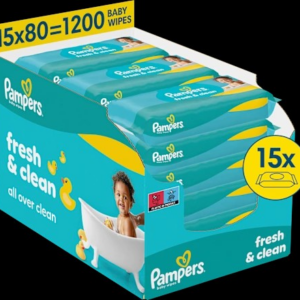 Feuchttücher Fresh Clean (15x80 St), Vorteilspack, 1.200 St
