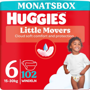 Windeln Little Movers Gr. 6 (15-30 kg), 102 St