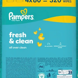 Feuchttücher Fresh & Clean (4×80 St), 320 St