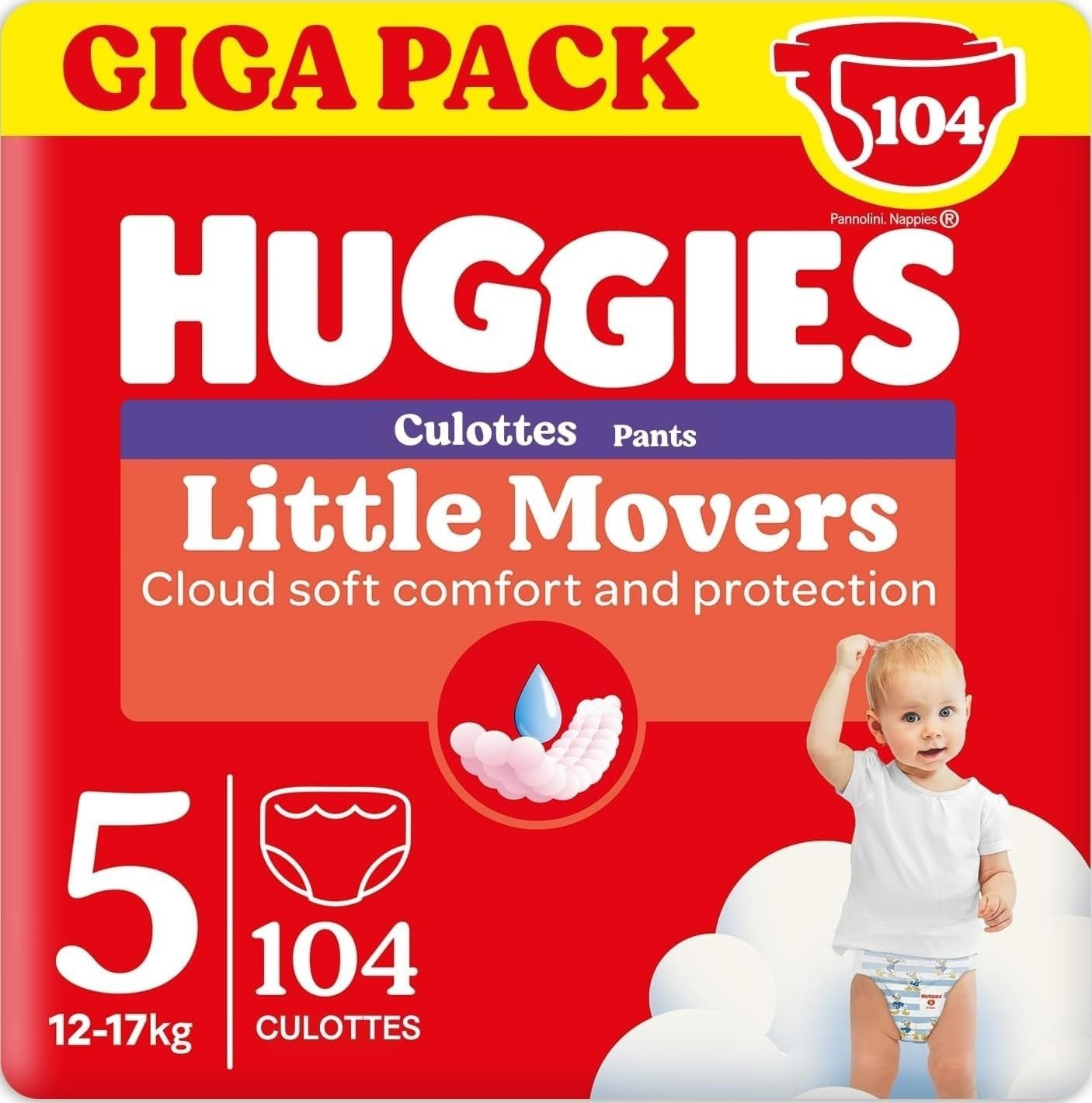 Baby Pants Little Movers Gr. 5 (12-17 kg), 104 St