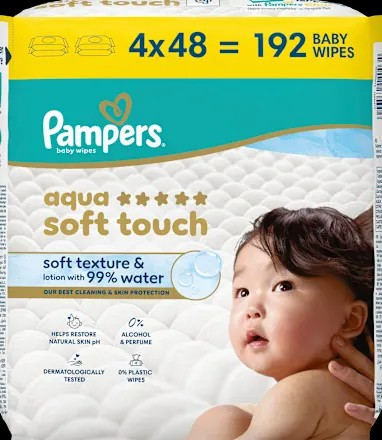 Feuchttücher aqua soft touch (4×48 St), 192 St