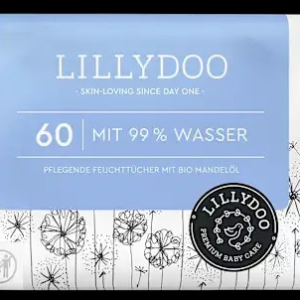 Feuchttücher mit 99 % Wasser, 60 St
