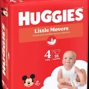 Windeln Little Movers Gr. 4 (7-18 kg), 18 St