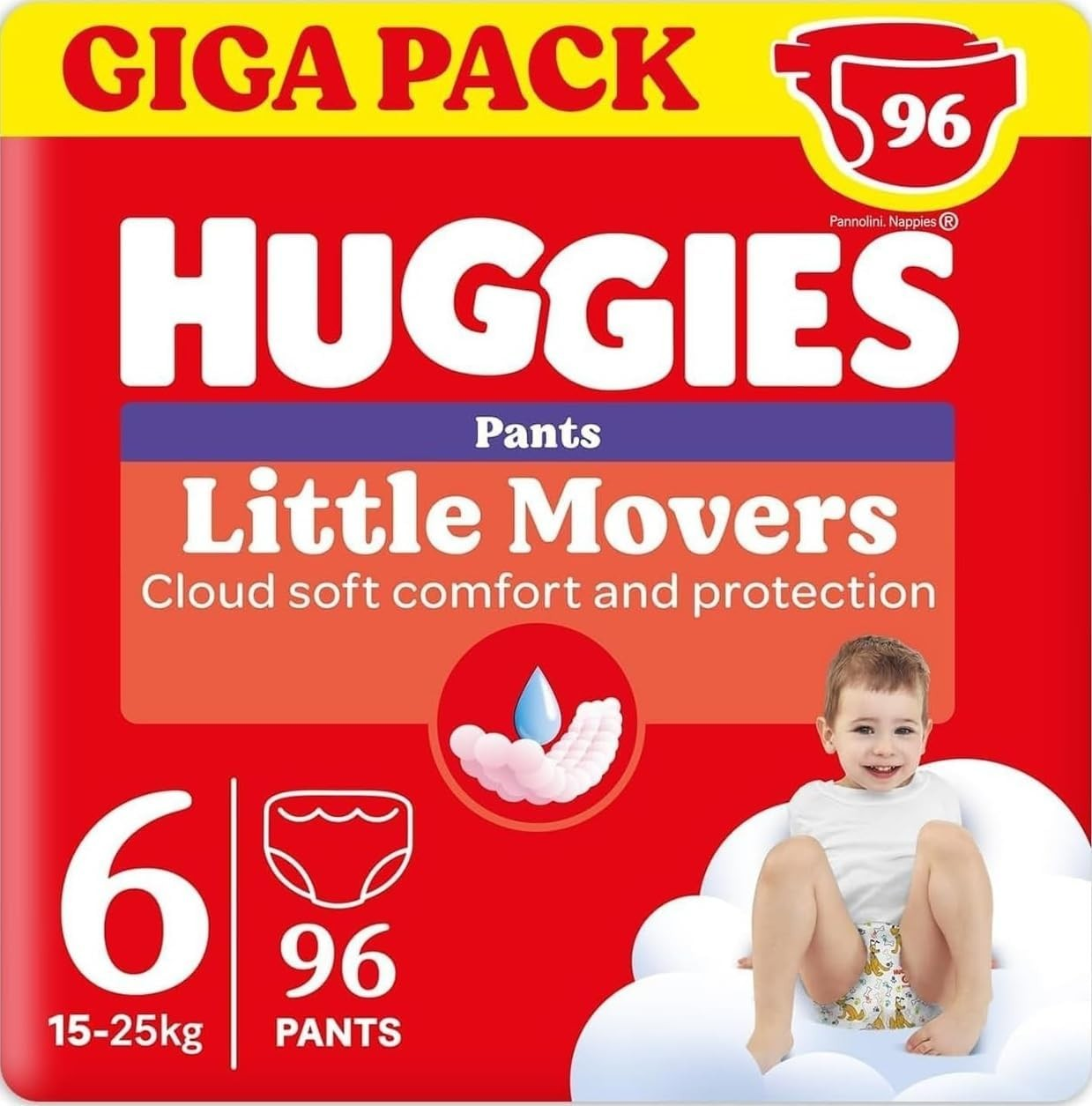 Baby Pants Little Movers Gr. 6 (15-25 kg), 96 St